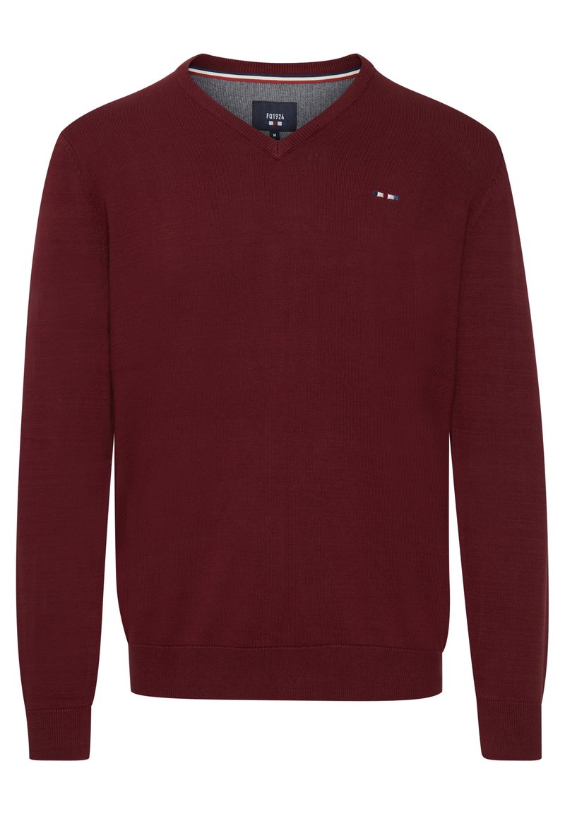 Herren Strickjacken | FQ1924 FYNJARD Strickpullover cabernet/rot - NR75373 Herren Strickjacken | FQ1924 FYNJARD Strickpullover cabernet/rot - NR75373