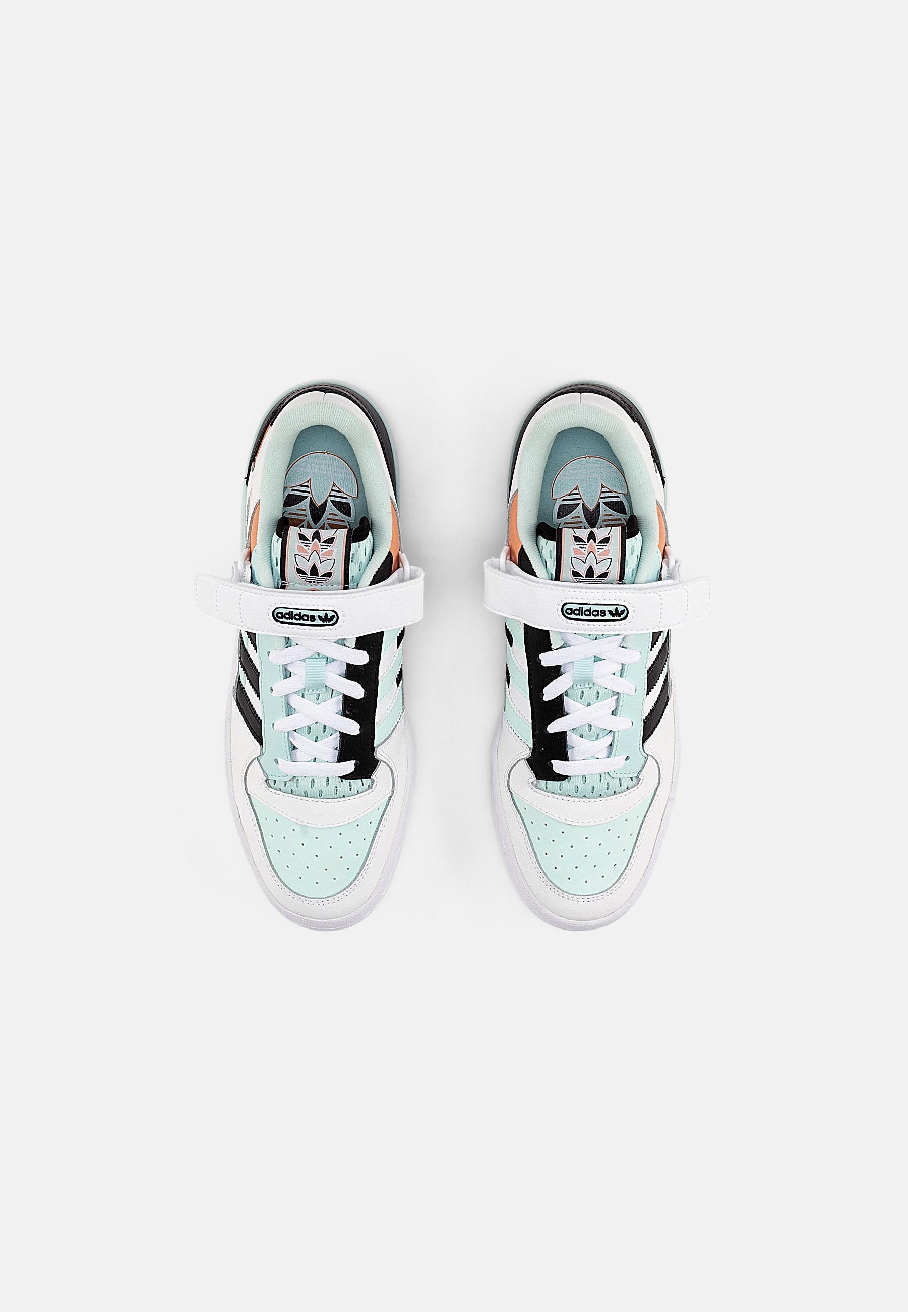 adidas Originals FORUM LOW UNISEX - Sneakers laag - white/halo mint/core  black/wit - Zalando.nl