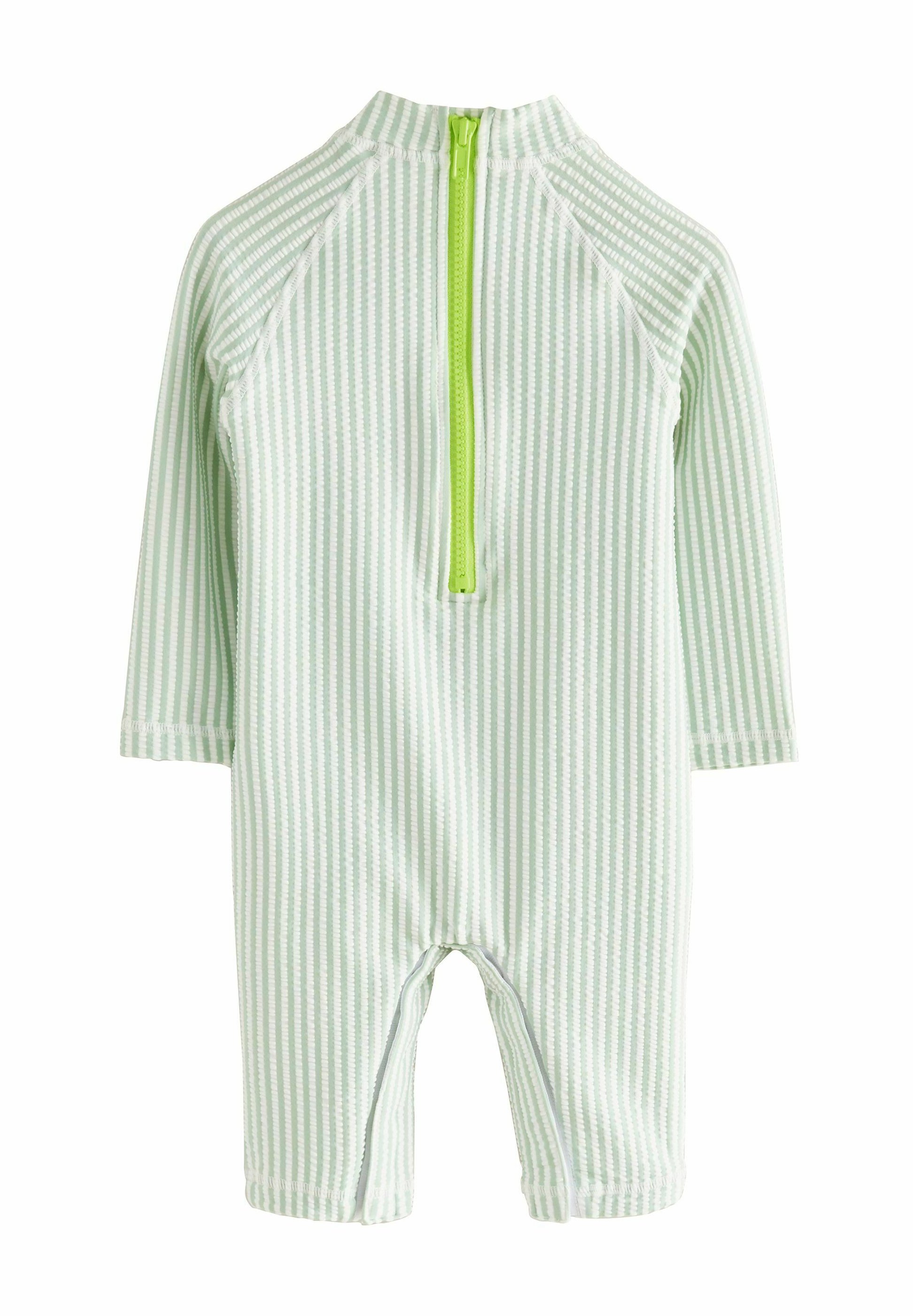 Ensemble Maillot De Bain Anti-UV Bébé Garçon - Combinaison Intégrale + Chapeau à Visière Et Rabat Nuque - 7