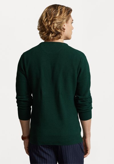 Polo Ralph Lauren KNIT COTTON CREWNECK SWEATER - Džemperis - dark green