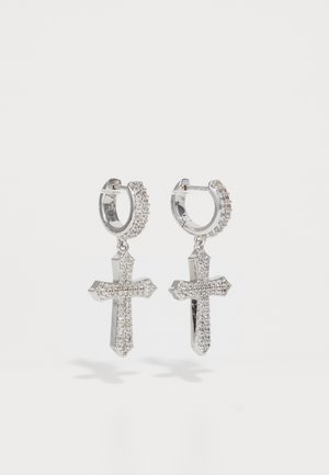 CROSS TENNIS EARRINGS UNISEX - Earrings - white