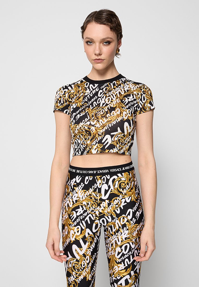 Versace Jeans Couture T-shirt print zwart