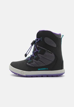 Merrell SNOW BANK 4.0 WTRPF UNISEX - Snowboots - black/purple/turquoise