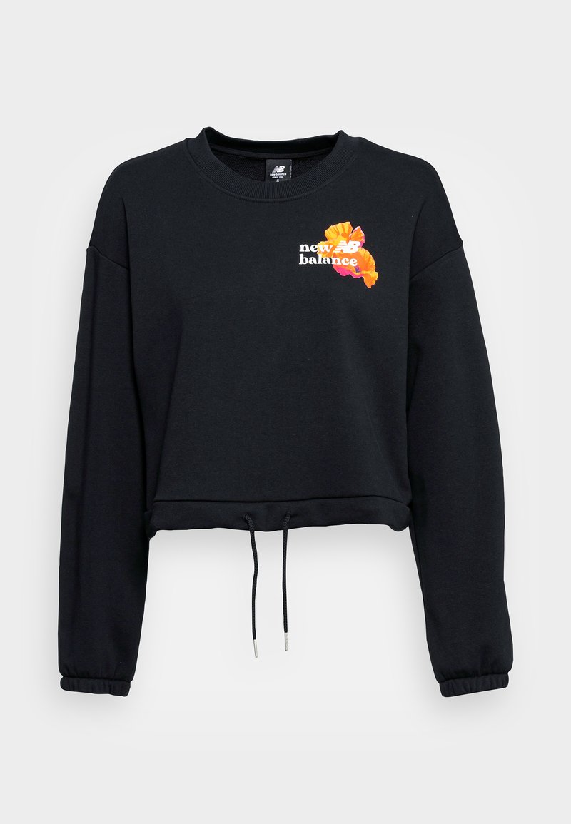 Damen Sweatshirts | New Balance ESSENTIALS SUPER BLOOM CREW Sweatshirt black/schwarz - FF40310 Damen Sweatshirts | New Balance ESSENTIALS SUPER BLOOM CREW Sweatshirt black/schwarz - FF40310