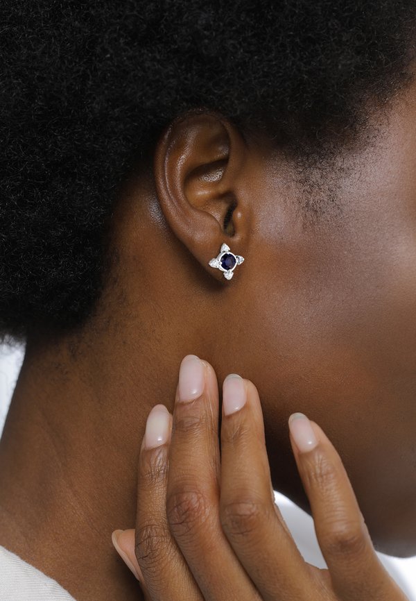 BLUME  - Ohrringe - silberfarben