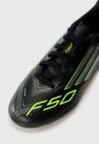 adidas Performance F50 LEAGUE UNISEX - Chaussures de football sur gazon - core black/iron/lucid lemon