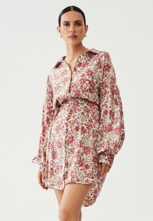 VAL - Shirt dress - berry floral