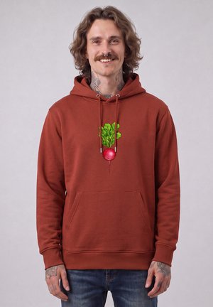 watapparel, RADIESCHEN UNISEX - Kapuzenpullover - earthy red