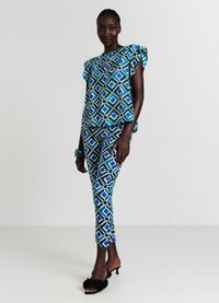 Calliope FANTASIA GEOMETRICA - Camicetta - var verde petrolio