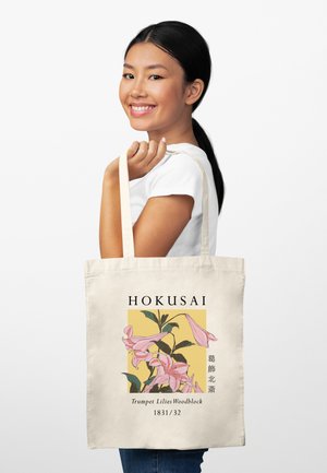 Henry Tiger, APOH LONDON HOKUSAI TRUMPET LILIES - Cabas - natural