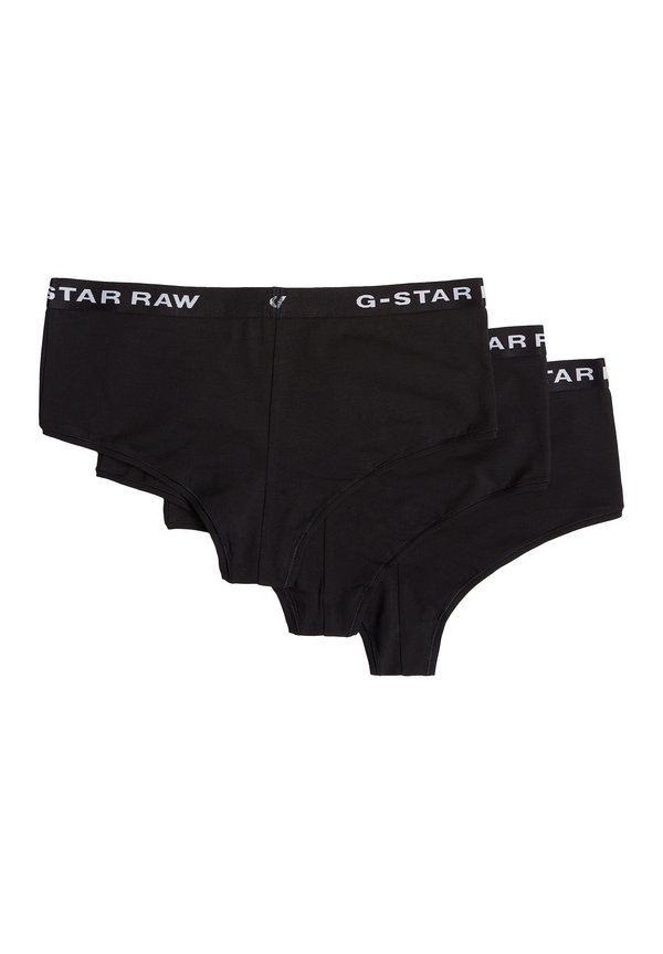 RAW HIPSTER 3ER PACK  STRETCH LOGO EINFARBIG - Briefs - schwarz2