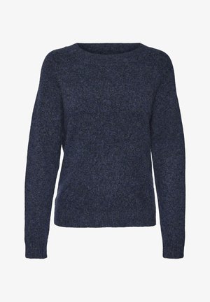Vero Moda VMDOFFY O-NECK NOOS - Trui - navy blazer