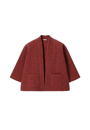 Sissy-Boy, SISSY-BOY KIMONO MIT STEPPMUSTER - DUNKELROT - Veste mi-saison - d rood