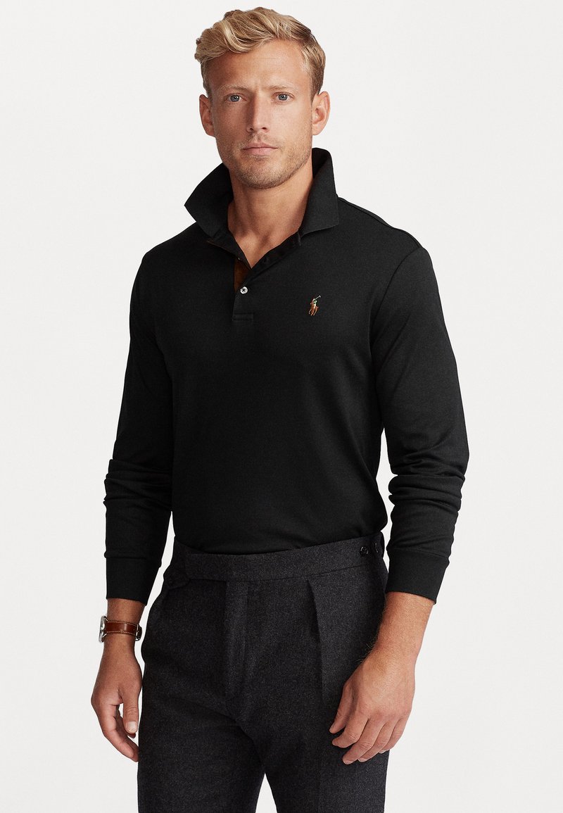 Polo Ralph Lauren LONG SLEEVE Poloshirt black/schwarz Zalando.de