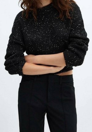 Strickpullover - black