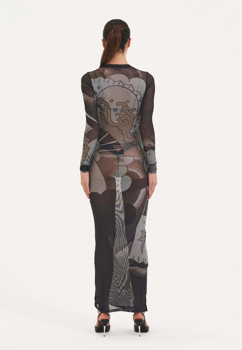 Ed Hardy GEISHA FAN - Maxi dress - black - Zalando