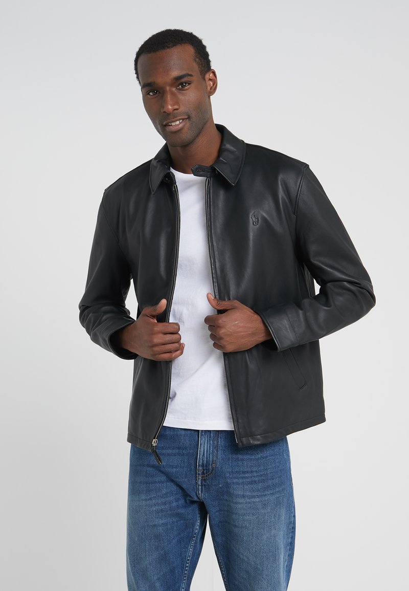 Polo Ralph Lauren MAXWELL - Kožená bunda - black