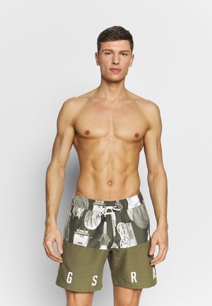 DIRIK COLOUR BLOCK AO - Plavky - dark shamrock