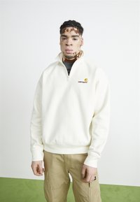 Carhartt WIP - HALF ZIP AMERICAN SCRIPT - Gornji dio trenirke - wax Minijatura 1