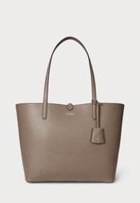 Lauren Ralph Lauren FAUX LEATHER LARGE REVERSIBLE TOTE BAG - Tote bag - rider geo/taupe brown
