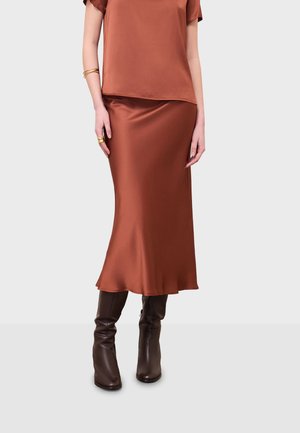 ottod'Ame, WOMEN - A-line skirt - rust