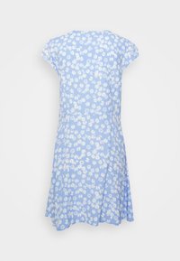 GAP CAP SLEEVE BUTTON FRONT - Vestido de dia - blue floral