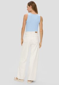 s.Oliver TANK STRUKTUR - Top - himmelblau