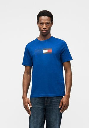 Tommy Hilfiger, LOGO JERSEY CREW NECK T-SHIRT - Print T-shirt - regal blue