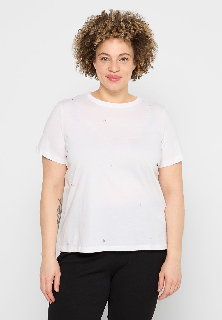 ONLY Carmakoma T-shirt basic wit ONLY Carmakoma T-shirt basic wit