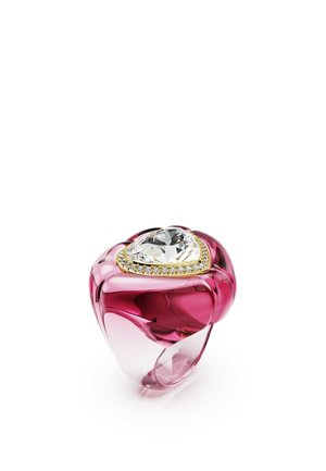 DULCIS COCKTAIL HEART CUT PAVÉ  - Ring - pink