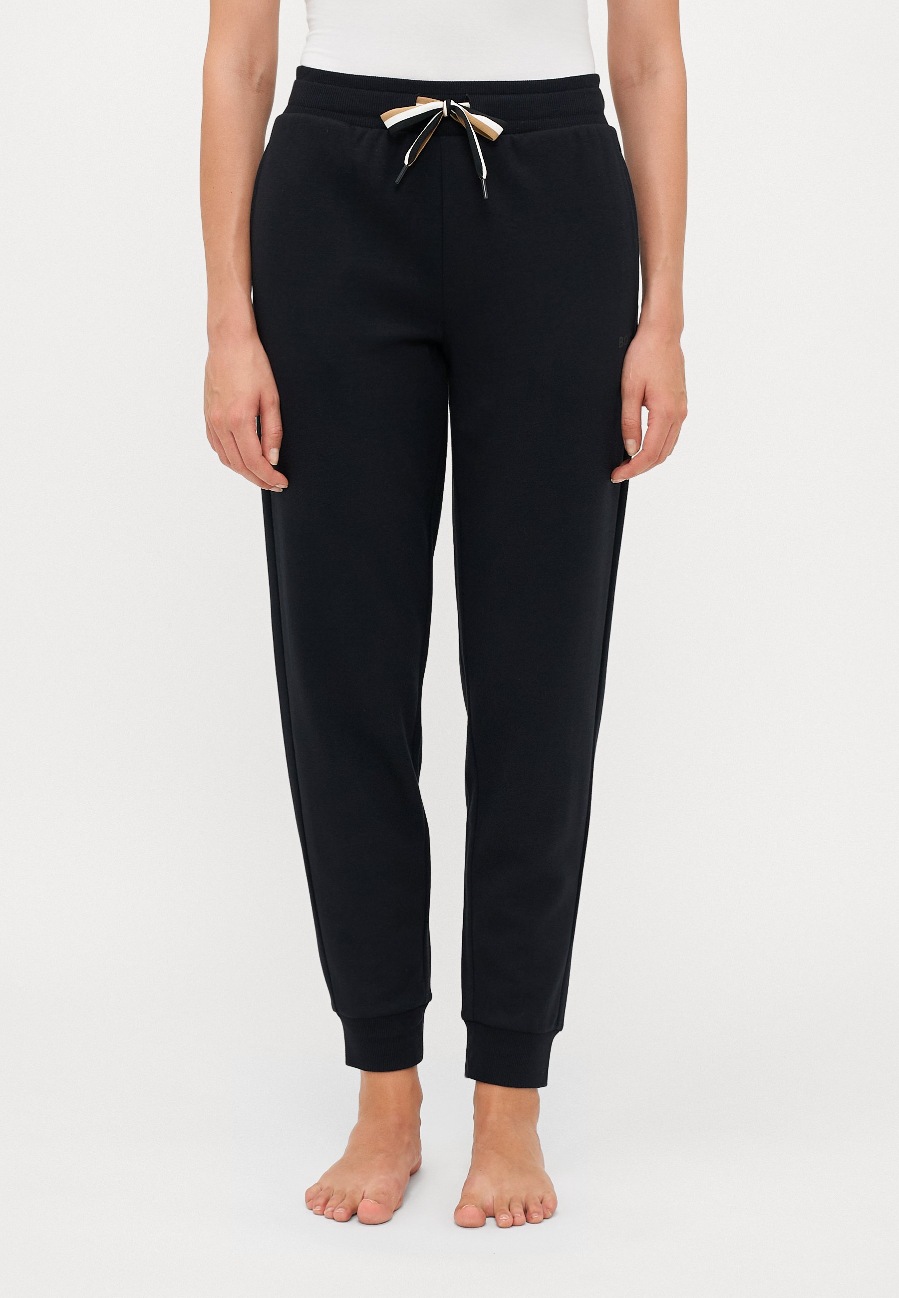 BOSS - Pantaloni del pigiama in misto cotone con pannelli a contrasto