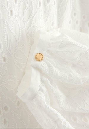 Lindex, LINDEX MINI DRESS WITH BRODERIE ANGLAISE LINDEX - Vestito casual - white