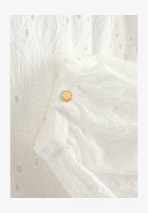 Lindex, LINDEX MINI DRESS WITH BRODERIE ANGLAISE LINDEX - Vestito casual - white
