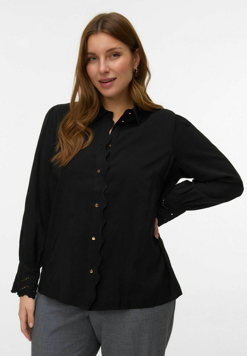 Vero Moda Curve Overhemdblouse - black