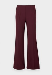 OLANA WIDE PANTS - Trousers - wine
