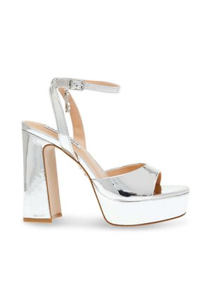 TRANSPIRE - High heeled sandals - silver