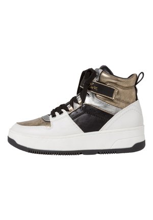 s.Oliver High-top trainers - white/ gold