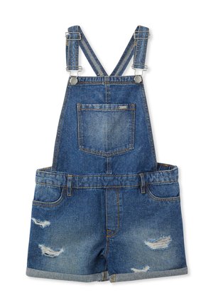 MEDIUM RIPPED OVERALLS - Salopette - var blu denim medio