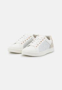 ONLY SHOES ONLSHILO GLITTER  - Sapatilhas - white/gold