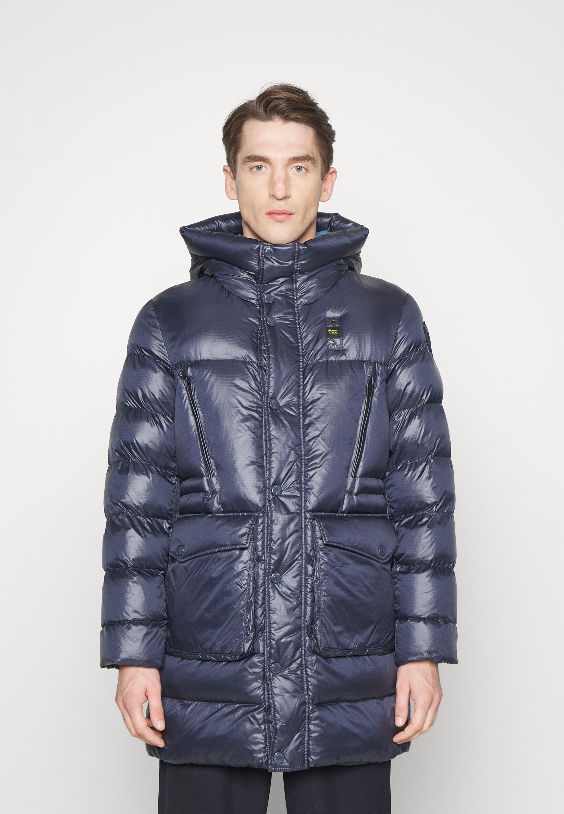 Blauer LONG HOODIE JACKET - de invierno - navy/azul marino - Zalando.es