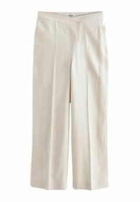 ASYMETRIC WAITBAND TAILORED WIDE LEG - Nadrágok - neutral