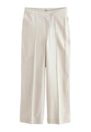Next ASYMETRIC WAITBAND TAILORED WIDE LEG - Stoffhose - neutral