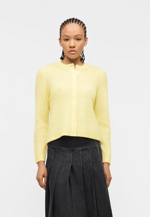 VILORY O NECK CARDIGAN - Cardigan - pastel yellow