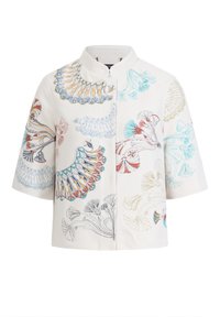EMBROIDERY, LOTOS MOTIF - Poletna jakna - off-white