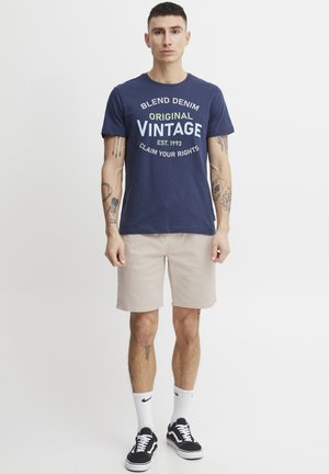 Blend BHDENIMSHORTS REGULAR FIT - Denim shorts - pumice stone