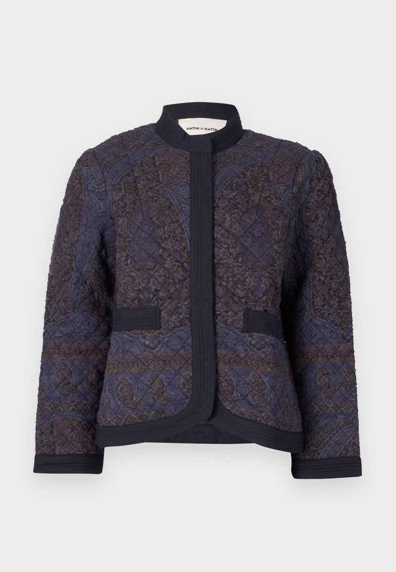 Antik batik Jas donkerblauw