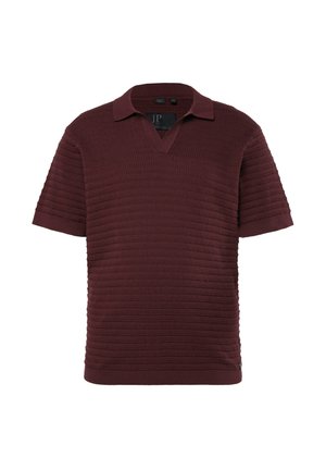 JP1880, FLEXNAMIC® POLO SHIRT, SHORT SLEEVE, TEXTURED KNIT, UP TO 8XL - Poloshirt - reddish brown