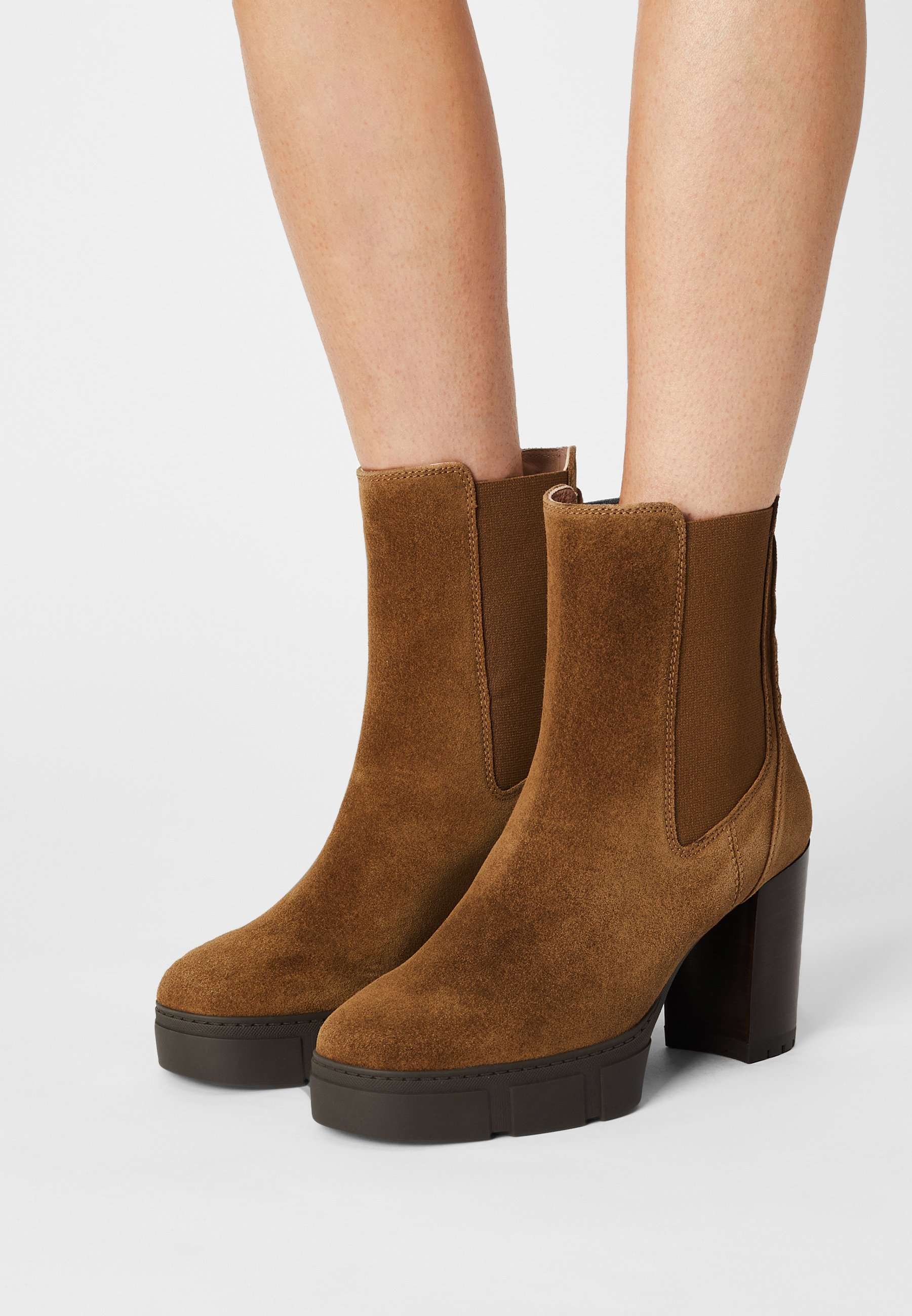 Unisa KUBEL - Botines plataforma tanger/coñac Zalando.es