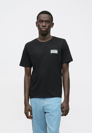 Jack & Jones Print T-shirt - black/navy/white