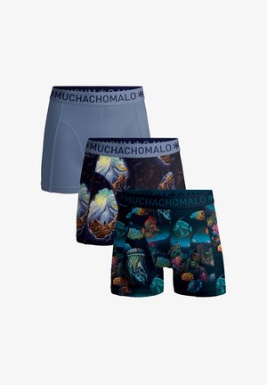 MUCHACHOMALO 3-PACK DEEP SEA MOUNTAINTOPS - Kitsad bokserid - print print blue